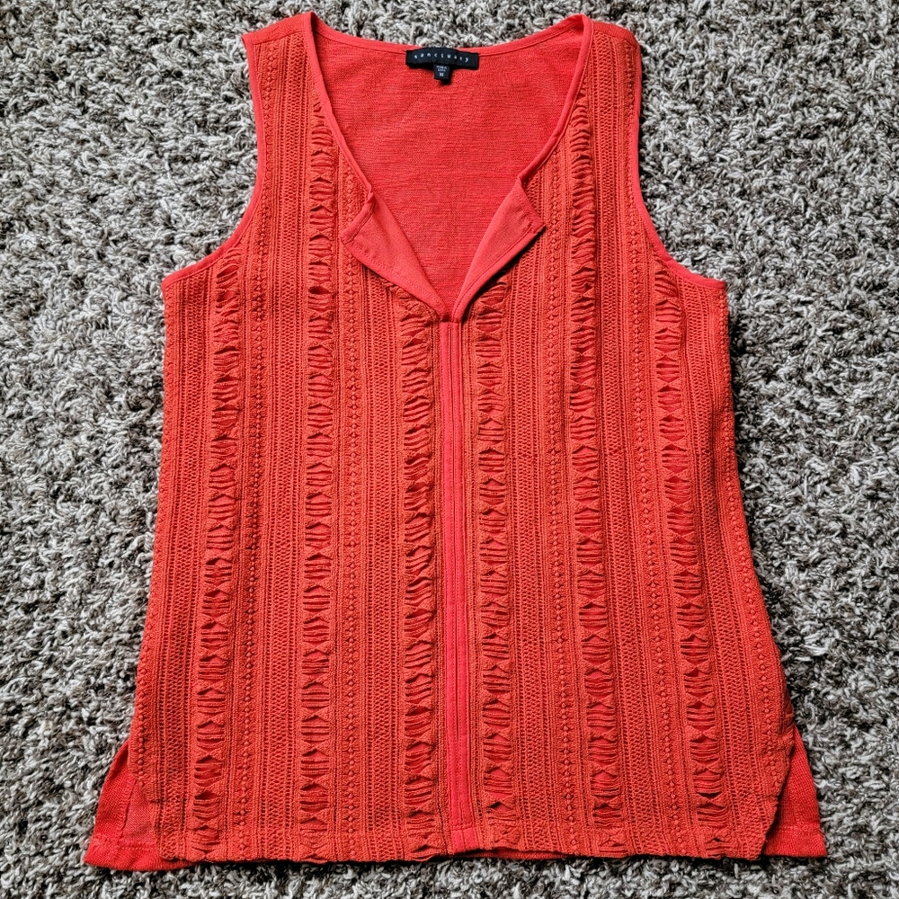 Sanctuary Studio Mix Lace Shell Top - Size Medium